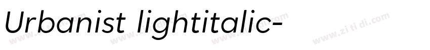 Urbanist lightitalic字体转换